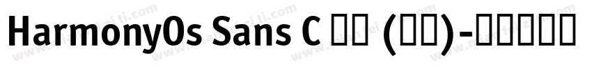 HarmonyOs Sans C 普通 (西方)字体转换